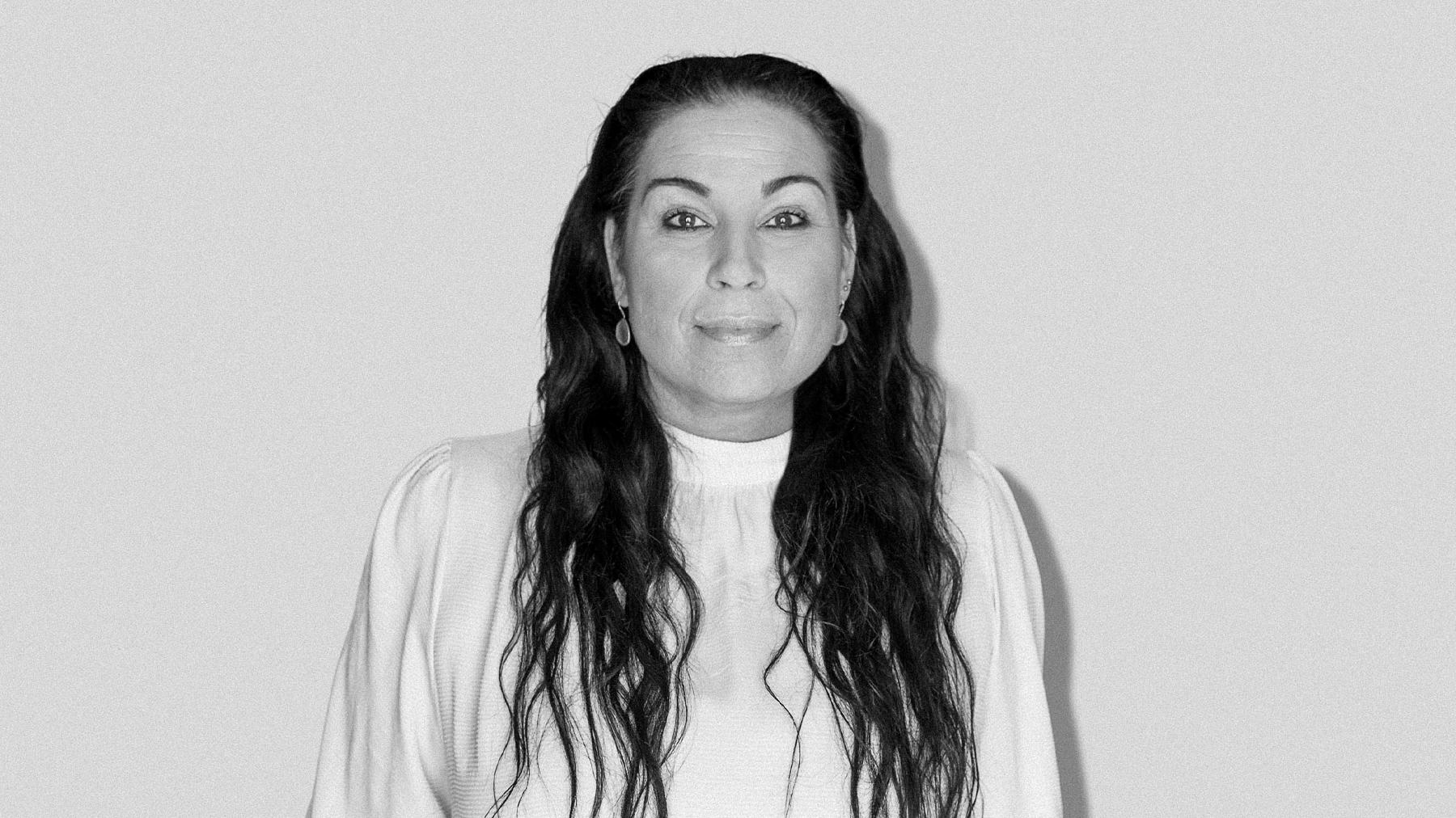 Black-and-white studio portrait of Anna Lotto, Project Manager at Stendahls.