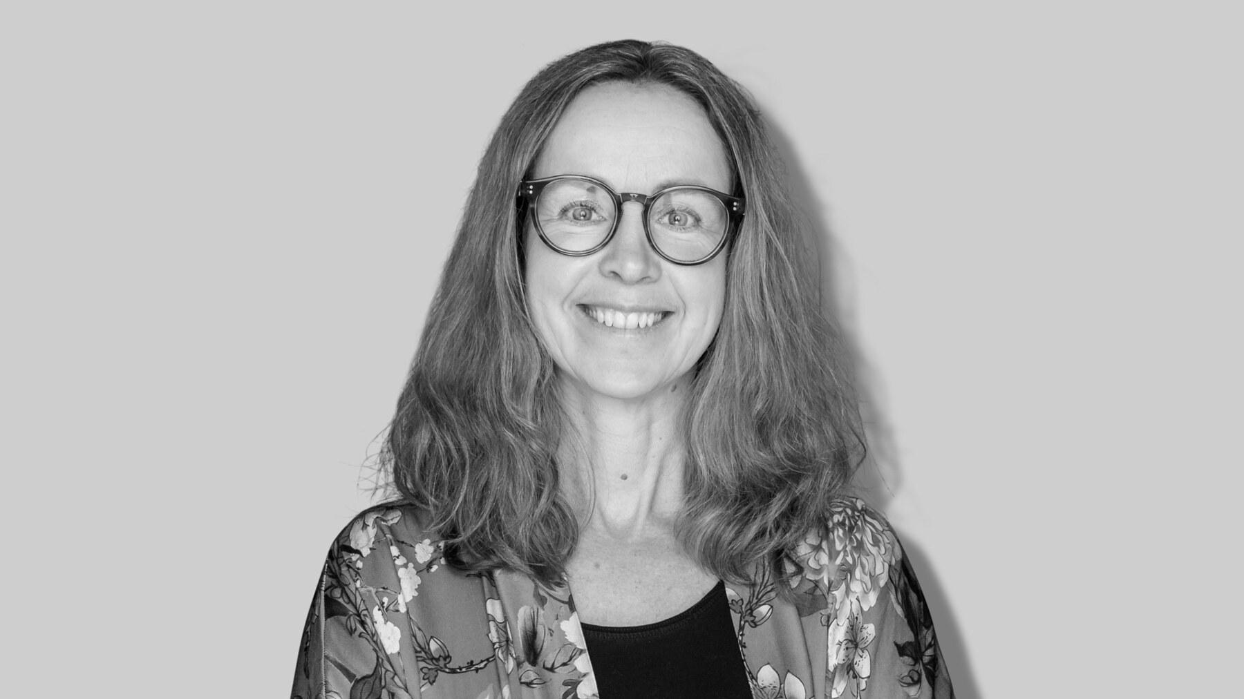 Black-and-white studio portrait of Titti Vinqvist, Client Director at Stendahls.
