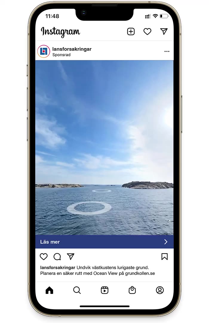 Screen recording of the Ocean View tool – virtually navigating around a shallow area from the water's surface.