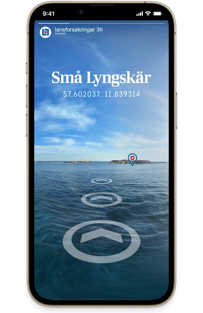 Social media story ad for Grundkollen shown on a phone.